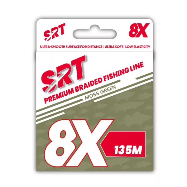 Sert Tresse 8x Srt Mohazelena Pletena struna 0,10mm 135m