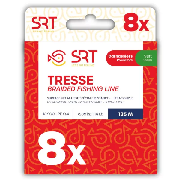 Sert Tresse 8x SRT Mahovina zelena Pletena struna 0,24mm 135m