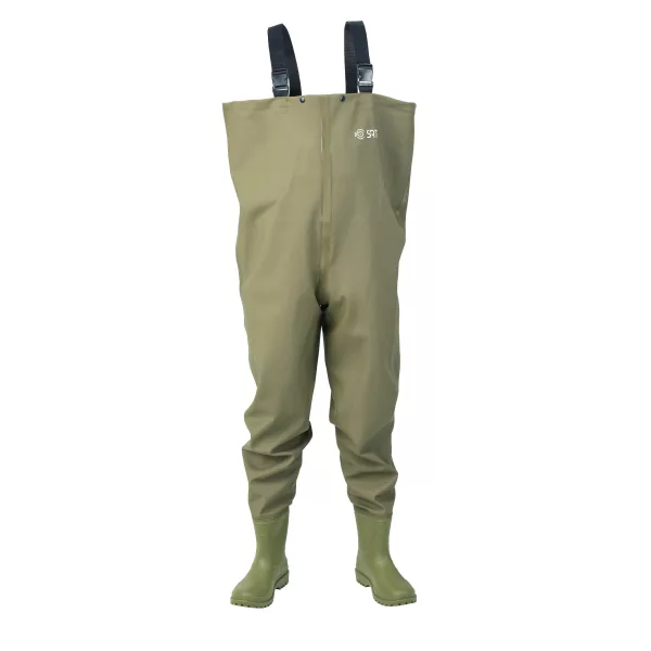SRT Fisker Army Green PVC Waders Čizme do prsa 40-41