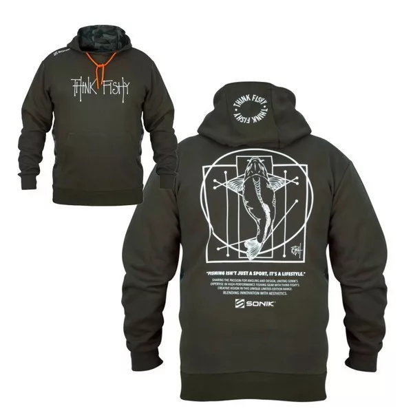 Sonik Hoody By Think Fishy Art Pulóver M