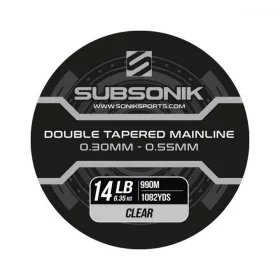   Subsonik Double Tapered Main Line Clear 12Lb 990m (3X330) Konusna monofilamentna glavna struna