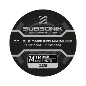   Subsonik Double Tapered Main Line Clear 14Lb 990m Konusna monofilamentna glavna struna