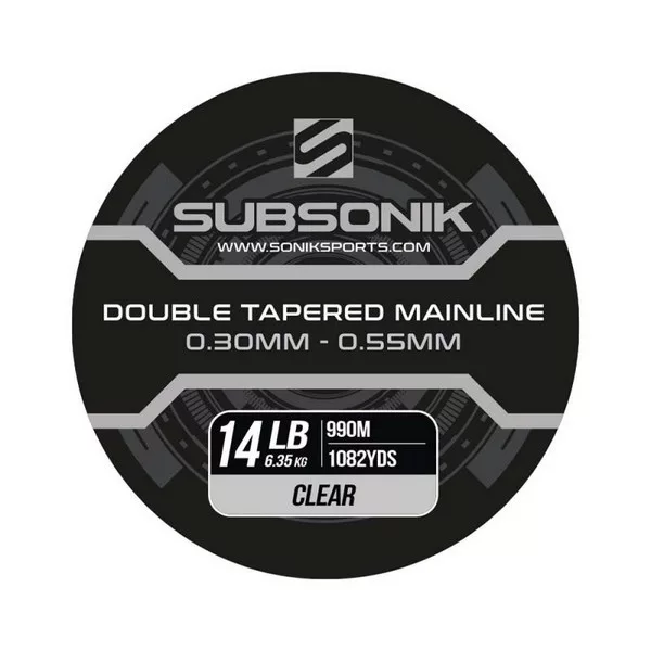Subsonik Double Tapered Main Line Clear 16Lb 990m Konusna monofilamentna glavna struna