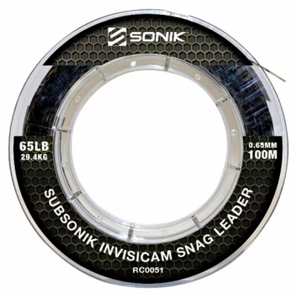 Sonik Subsonik Invisicam Snag Leader 100m 55lbs (0,60) Monofil glavna struna