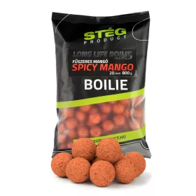Stég Long Life Boilie 20mm Spicy Mango Bojla 800gr