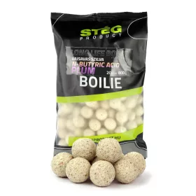   Stég Long Life Boilie 20mm Butirna kiselina-Šljiva Hranilica Bojla 800gr