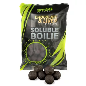 Stég Product Soluble Bojli 24mm Čokolada-Jetra 1kg