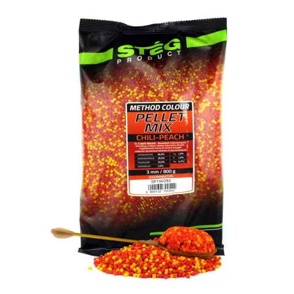 Stég Čili-Breskva 3mm Pellet Mix 800gr
