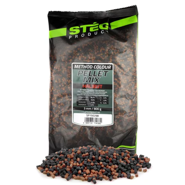 Stég Pellet Mix 3mm Pelet Halibut 800gr