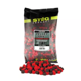Stég Pellet Mix 8mm Pelet Jagoda-Halibut 800gr