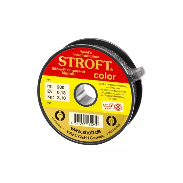 Stroft Color Red Piros 0,18mm 200m Monofil Főzsinór
