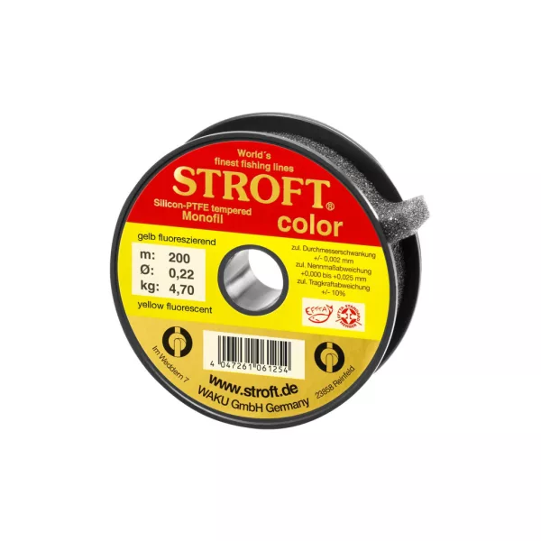 Stroft Color Yellow Fluo Sárga 0,22mm 200m Monofil Főzsinór
