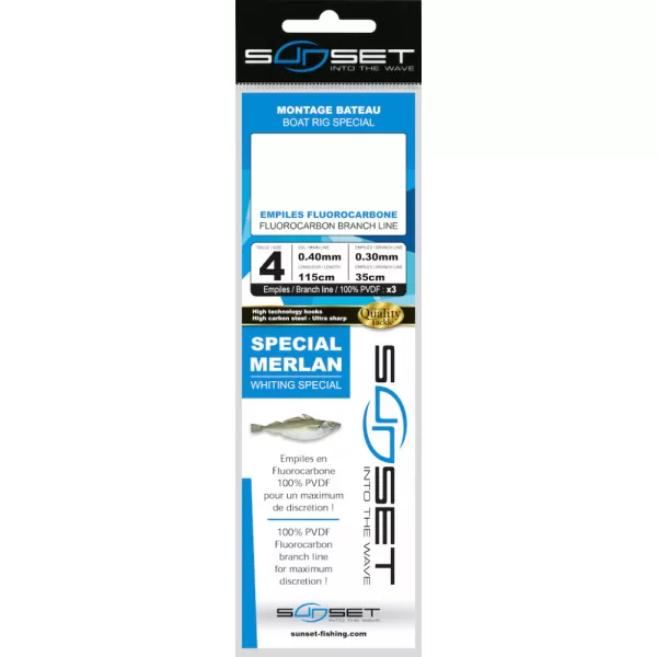 Sunset - BDL BOAT RS COMPETITION SPECIAL MERLAN / FLUORO 3X35 N2 - Montaža - Morska montaža