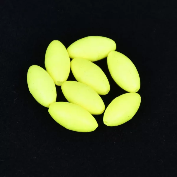 Sunset - BEADS FLOATING OVAL FLUO YELLOW 7x15mm X20 - Stoper