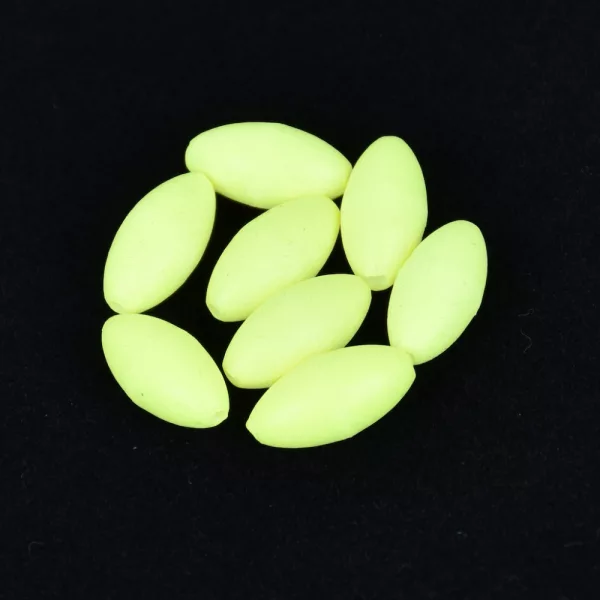 Sunset - BEADS FLOATING OVAL LUMINOUS GREEN 7x15mm X20 - Stoper