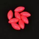Sunset - BEADS FLOATING OVAL FLUO RED 5x10mm X20 - Stoper