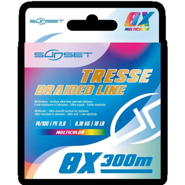 Sunset Braid 8x RS Competition Multicolor 0,25mm 300m Pletena Glavna Strana