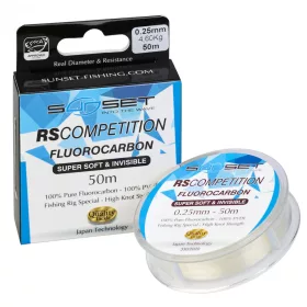   Sunset - FLUOROCARBON SUPER SOFT RS COMPETITION 0,18mm 50M - Monofilna struna