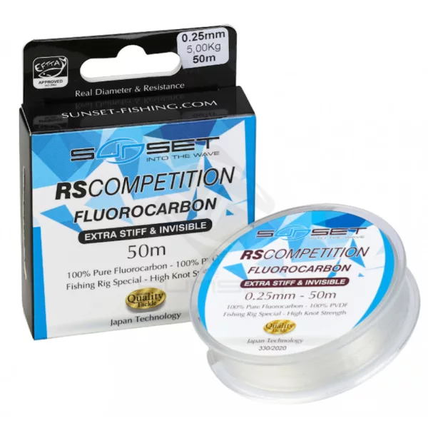 Sunset - FLUOROCARBON EXTRA STIFF RS COMPETITION 0,18mm 50M - Fluorokarbon