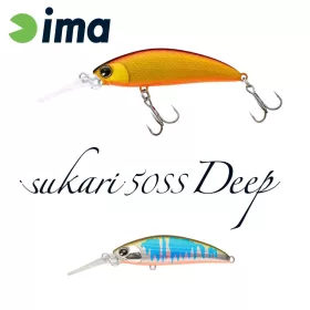 Ima Sukari 50SS Deep 5cm 5gr 116 Oikawa Orange Berry Wobbler