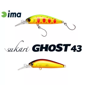 Ima Sukari Ghost 43SU 4,3cm 2,4gr 001 Red Gold Wobbler