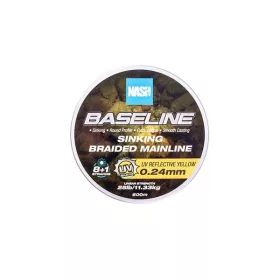   Nash Baseline Tonuća UV Žuta 0.24mm 600m Pletena glavna struna