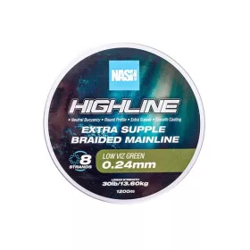 Nash Highline Zelena 0,24mm 1200m Pletena glavna struna