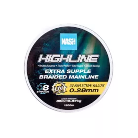   Nash Highline Iznimno Podatna UV Žuta 0.28mm 1200m Pletena glavna struna