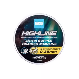 Nash Highline UV Žuta 0,35mm 1200m Pletena glavna struna