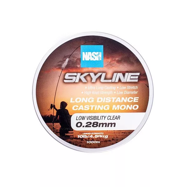 Nash Skyline Mono Prozirna 0,28mm 1000m Monofil Glavni Najlon
