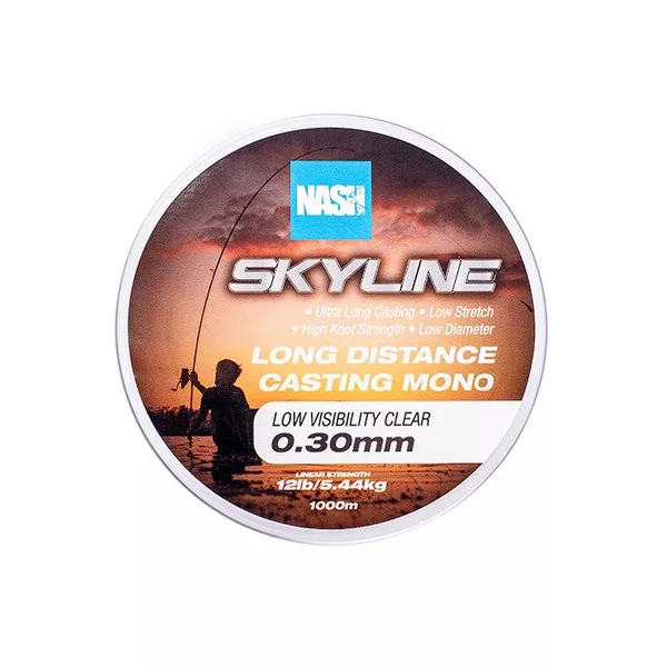 Nash Skyline Mono Prozirna 0,30mm 1000m Monofil Glavni Najlon