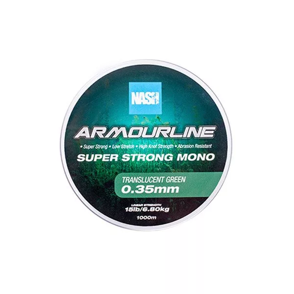 Nash Armourline Super Jaka Mono Zelena 0.35mm 1000m Monofil Glavni Najlon