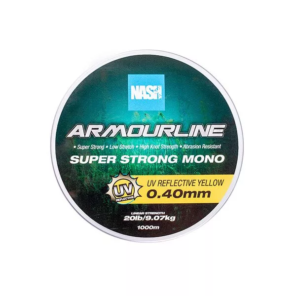 Nash Armourline UV Žuta 0,40mm 1000m Monofil Glavni Najlon