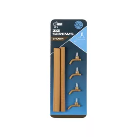 Nash Zig Screw Kit Smeđi vijak za mamac set 4 kom