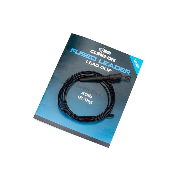 Nash Cling-On Fused Lead Clip Leader Silt 1m Olovna kopča Bojlijski Leadcore pribor