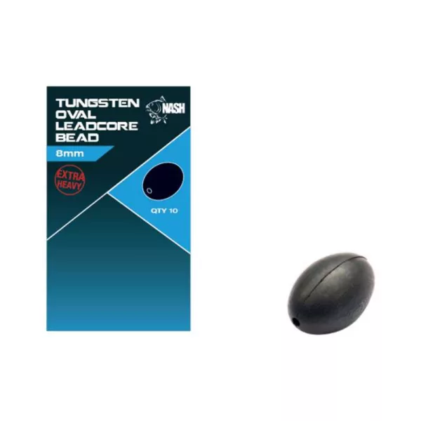Nash Tungsten Oval Leadcore Bead Perla