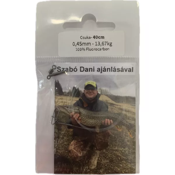 Dani Fluorocarbon Predvez Štuka 0,45mm 13,670kg 40cm