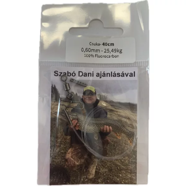 Dani Fluorocarbon Predvez Štuka 0,60mm 25,49kg 40cm