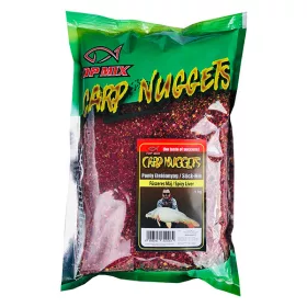Top Mix Carp Nuggets Začinjena jetra Primamljiva hrana 1kg