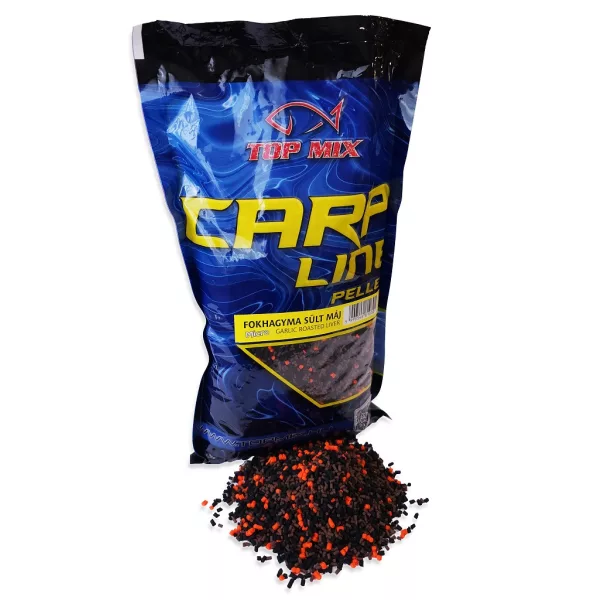 Top Mix Carp Line Micro Češnjak-Pržena Jetra Pelete za hranjenje 800gr