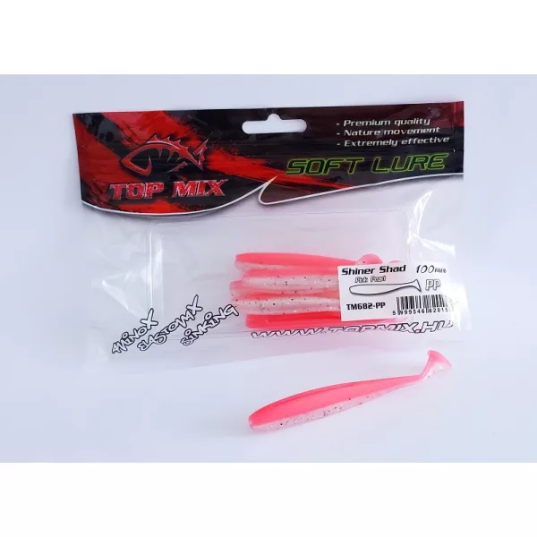 Top Mix Shiner Shad Pink Pearl 10,0cm Plastični mamac 6kom