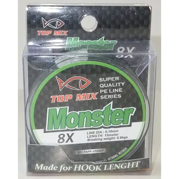 Top Mix X8 Monster 0,10mm 10m Pletena Predvezna Struna