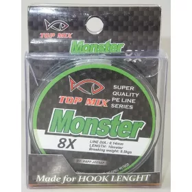 Top Mix X8 Monster 0,14mm 10m Pletena Predvezna Struna