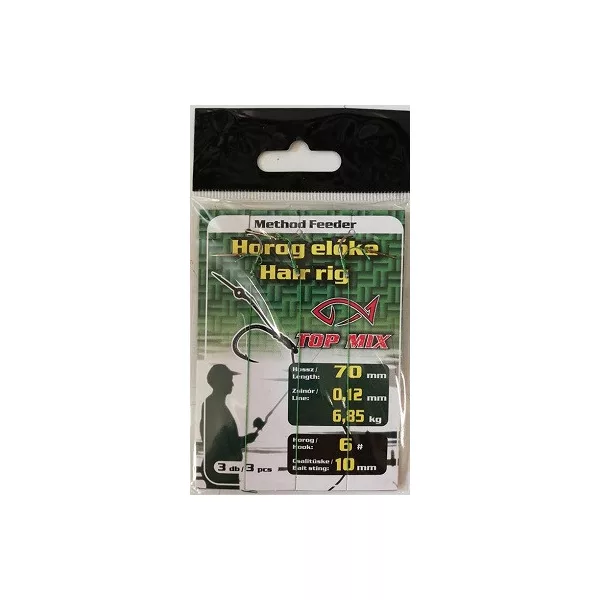 Top Mix Method Feeder 6 Pletena Predvezana Udica S Ušicom I Kontrakukom, S Trnom Za Mamac 3kom