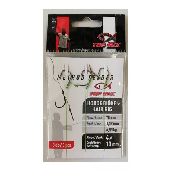 Top Mix Method Feeder 4 Pletena Predvezana Udica S Ušicom I Kontrakukom, S Trnom Za Mamac 3kom