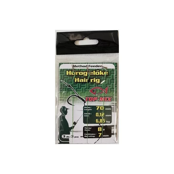 Top Mix Method Feeder 8 Pletena Predvezana Udica S Ušicom I Kontrakukom, S Trnom Za Mamac 3kom