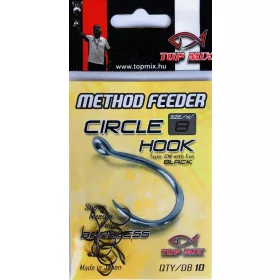   Top Mix Method Feeder Circle 8 S ušicama, Bez kontra kuke Karpovska udica 10db