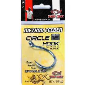   Top Mix Method Feeder Circle 12 S ušicama, Bez kontra kuke Karpovska udica 10db