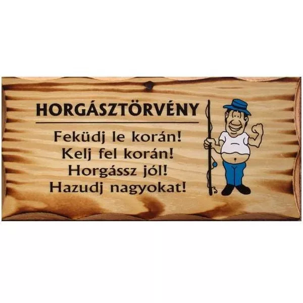 Drvena ploča Ribolovni zakon