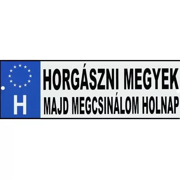 Šala Registarska tablica Idem na pecanje